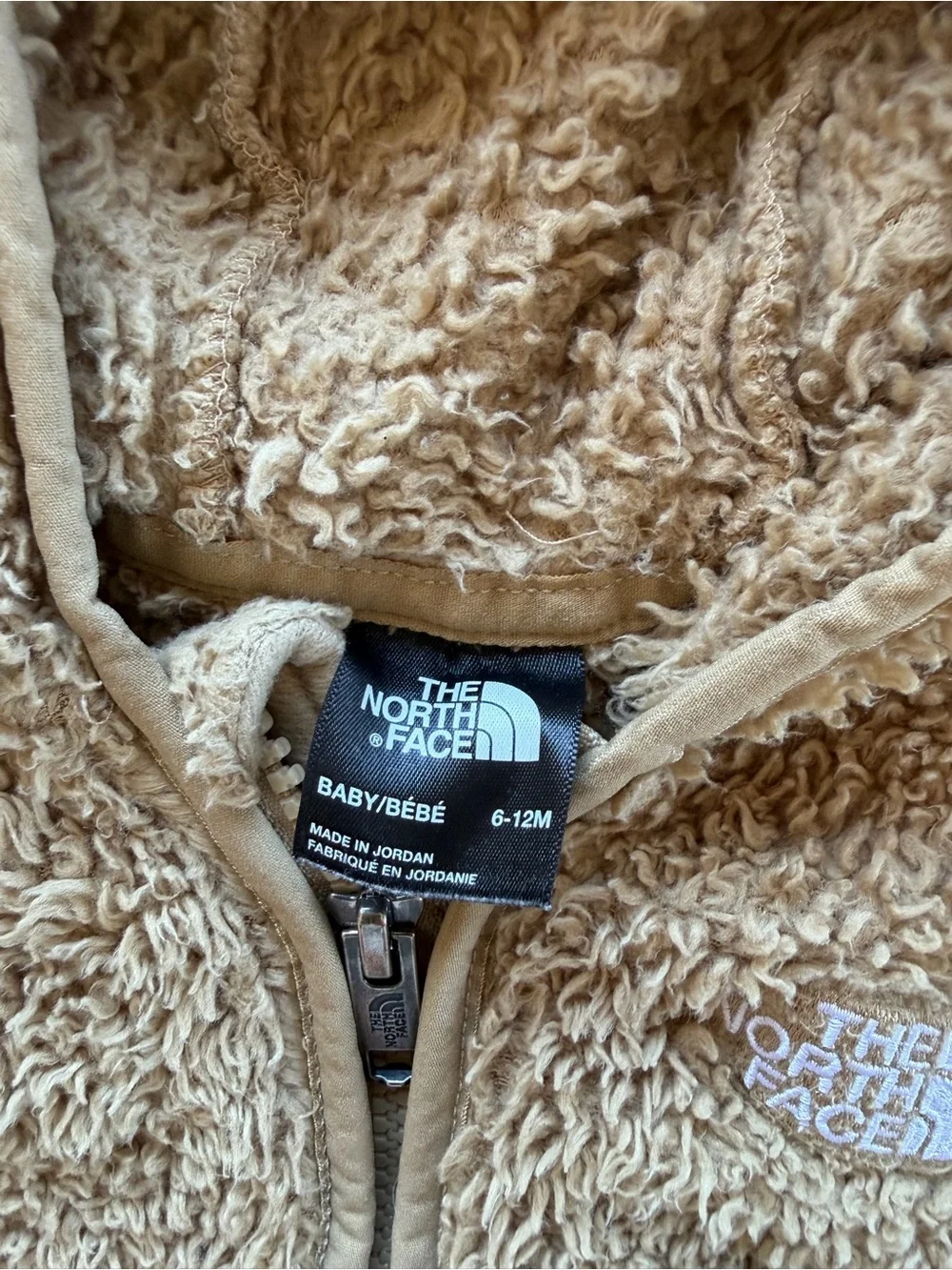 The North Face Kids Teddy Fleece Jacket in Beige